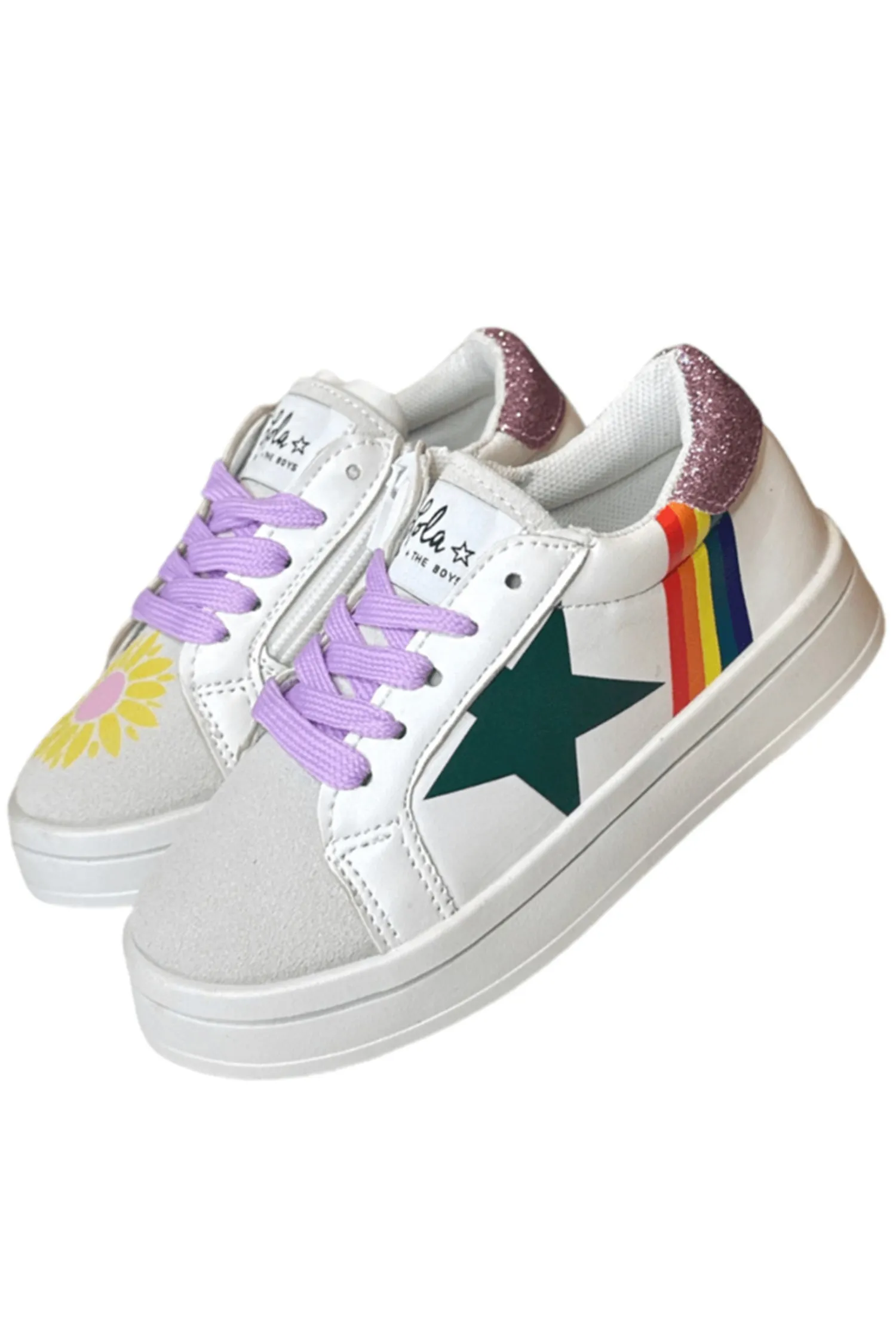 Rainbow Sunflower Sneakers