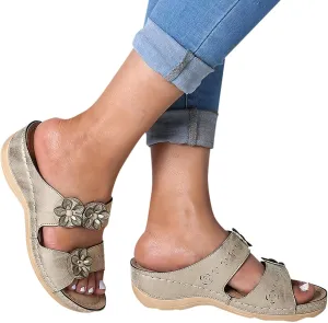 Sandalias para Mujer Elegantes, Womens Sandals Orthopedic Open Toe Sandals Retro Anti Slip Comfy Breathable Shoes