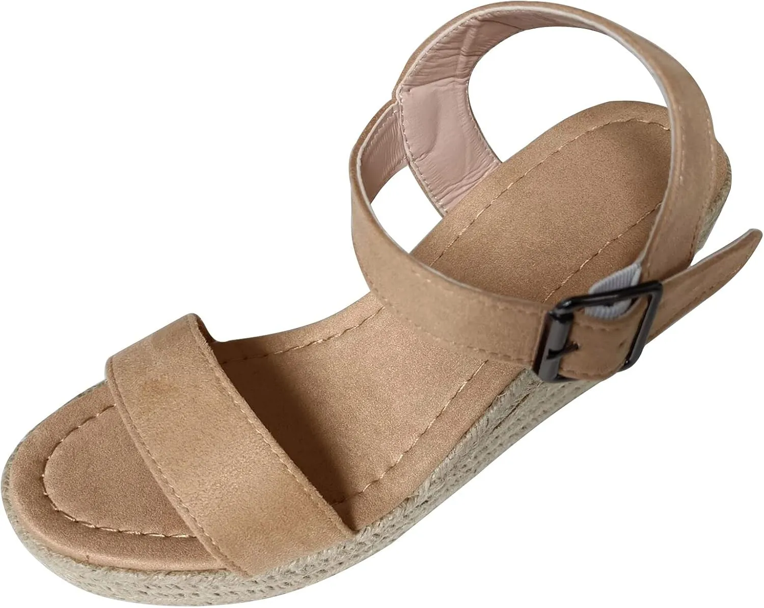 Sandals for Women Dressy Summer, Womens Wedge Sandals Summer Open Toe Breathable Beach Sandal Casual Wedges Shoes