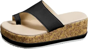 Sandals Women's Summer Comfortable Platform Mules Breathable Beach Outdoor Shoes Trendy