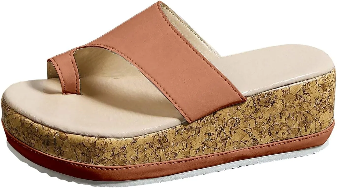 Sandals Women's Summer Comfortable Platform Mules Breathable Beach Outdoor Shoes Trendy