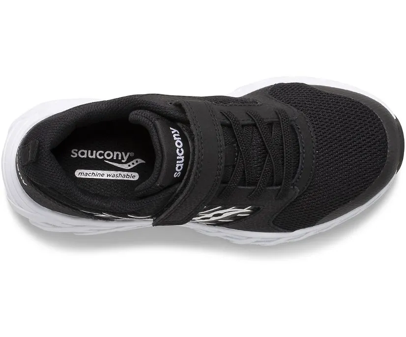 Saucony Wind 2.0 | Black/White Kids Big Kid Sneakers