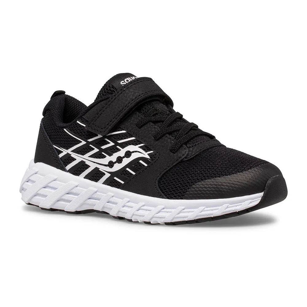 Saucony Wind 2.0 | Black/White Kids Big Kid Sneakers