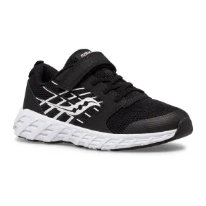 Saucony Wind 2.0 | Black/White Kids Big Kid Sneakers
