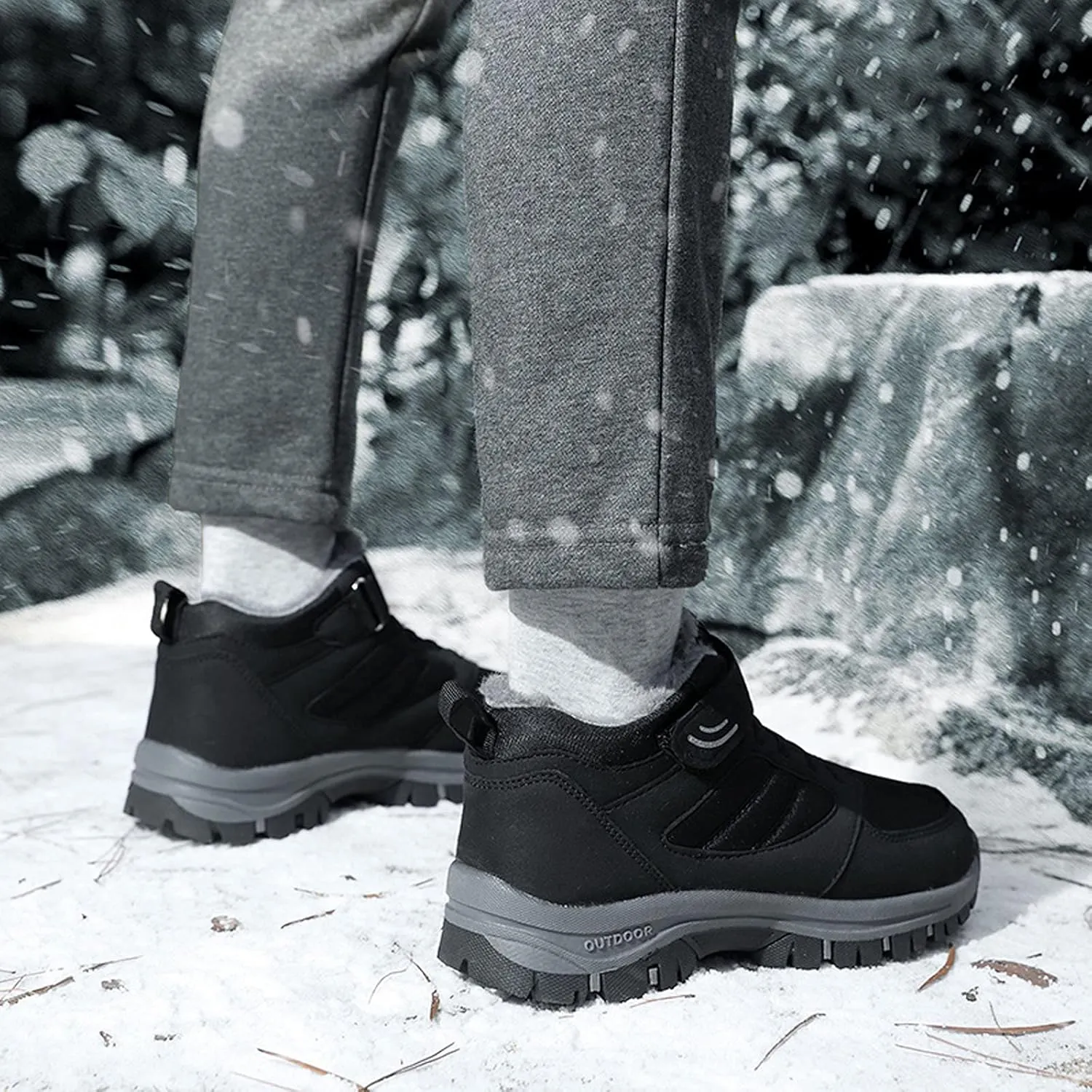 SBGMoSJ Slip on Winter Boots for Women Waterproof Womens Extra Wide Calf Winter Boots Women's Boots Winter Slip on Women's Winter Boots Tall Winter Boots for Women 2023 Trendy