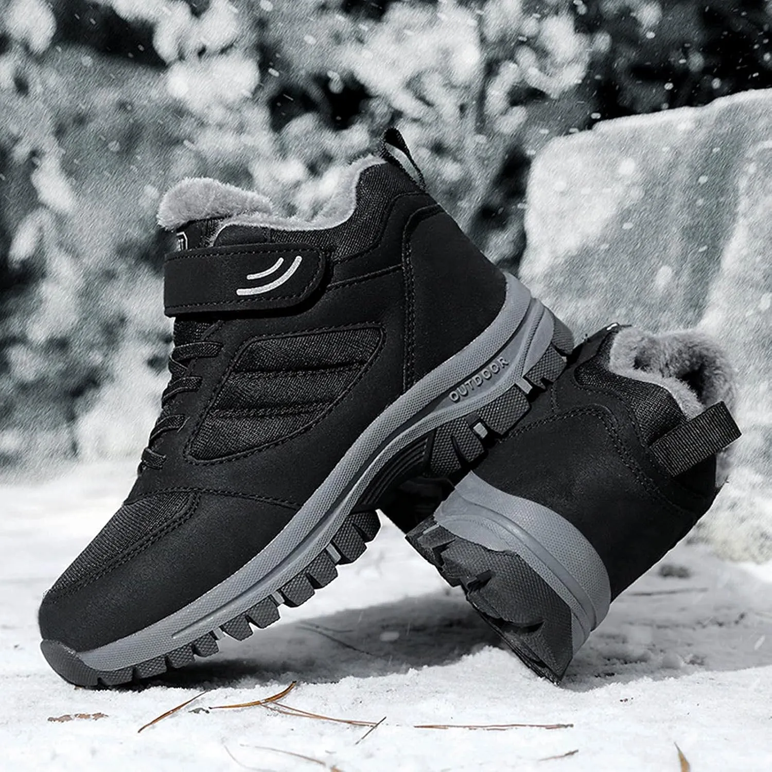 SBGMoSJ Slip on Winter Boots for Women Waterproof Womens Extra Wide Calf Winter Boots Women's Boots Winter Slip on Women's Winter Boots Tall Winter Boots for Women 2023 Trendy
