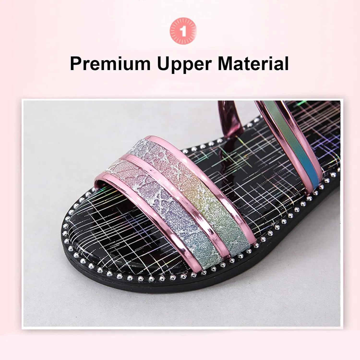 Shoes for Kids,Girls Sandals with Zipper Strappy Sandals Toddler Princess Shoes Dress Shoes 2-12 Years