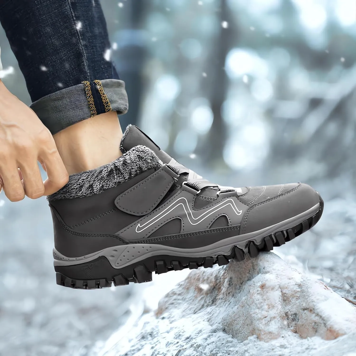 Size 11 Long Waterproof Women Snow Boot Womens Winter Boots Wide Width Waterproof Womens Winter Boots Knee High Women's Winter Boot Botas Para Mujer De Invierno Para La Nieve
