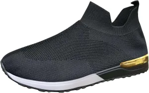 Slip On Walking Shoes for Women Non Slip Breathable Athletic Shoes Casual Comfortable Tennis Sneakers for Women