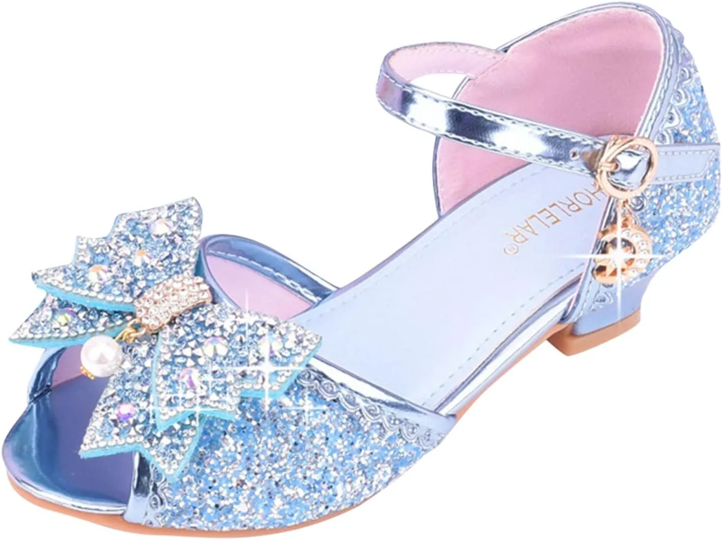 Sneakers for Girls Size 13 with Bow and Glitter Childrens Dance Shoes Glitter High Tops Kids Sparkly Shoes
