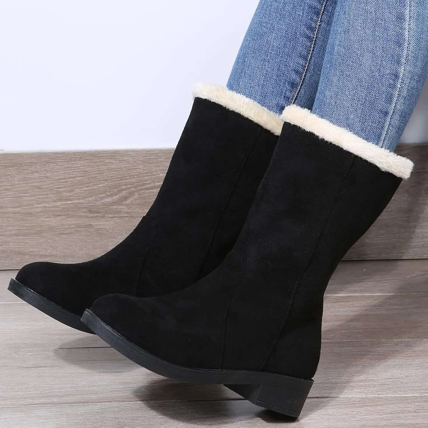 Snow Boot for Women Size 6 Snowboard Boots Womens 9.5 White Warm Winter Boots Women Wide Extra Wide Calf Winter Boots for Women Botas Para Nieve Mujer