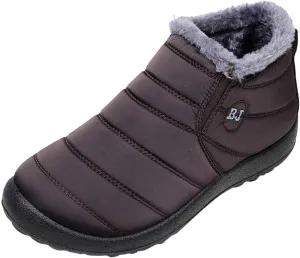 Snow Boots for Women 2023 Womens Snow Boots Waterproof Insulated 9.5 Womens Size 10 1/2 Wide Winter Boots Womens Slip on Walking Snow Shoes Botas De Trabajo Para Nieve