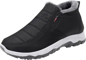 Snow Boots for Women Waterproof Wide Womens Boots Winter Waterproof Fur Boots for Women Winter White White and Brown Slipper Boots for Women Outdoor Botas Calientes Para Mujer De Invierno