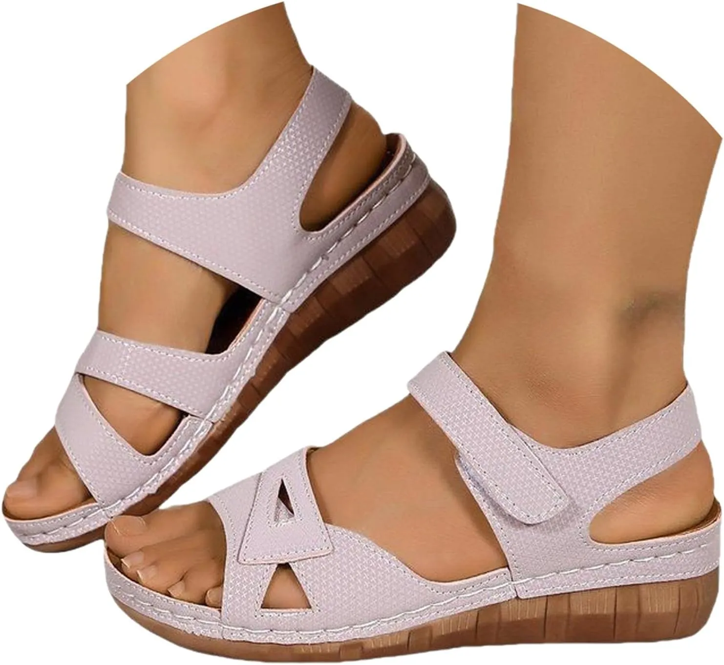 Summer Sandals For Women 2025 Comfortable Wedge Sandal Trendy Arch Upport Slip On Shoe Casual Orthopedic shoes