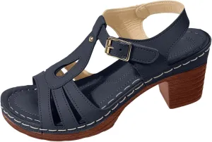 Summer Wedge Sandals for Women Comfortable Open Toe Sandals Chunky Heel Fish Mouth Platform Sandal Dressy Casual Beach Walking Shoes with Ankle Strap