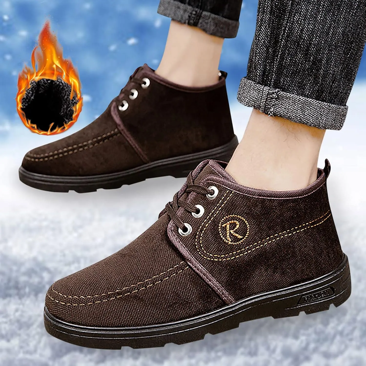 Tall Black Snow Boots for Women Womens Winter Duck Boots Waterproof Insulated Winter Boots for Women Snowboarding Womens Waterproof Boots Hiking Botas Para La Nieve De Mujer Waterproof