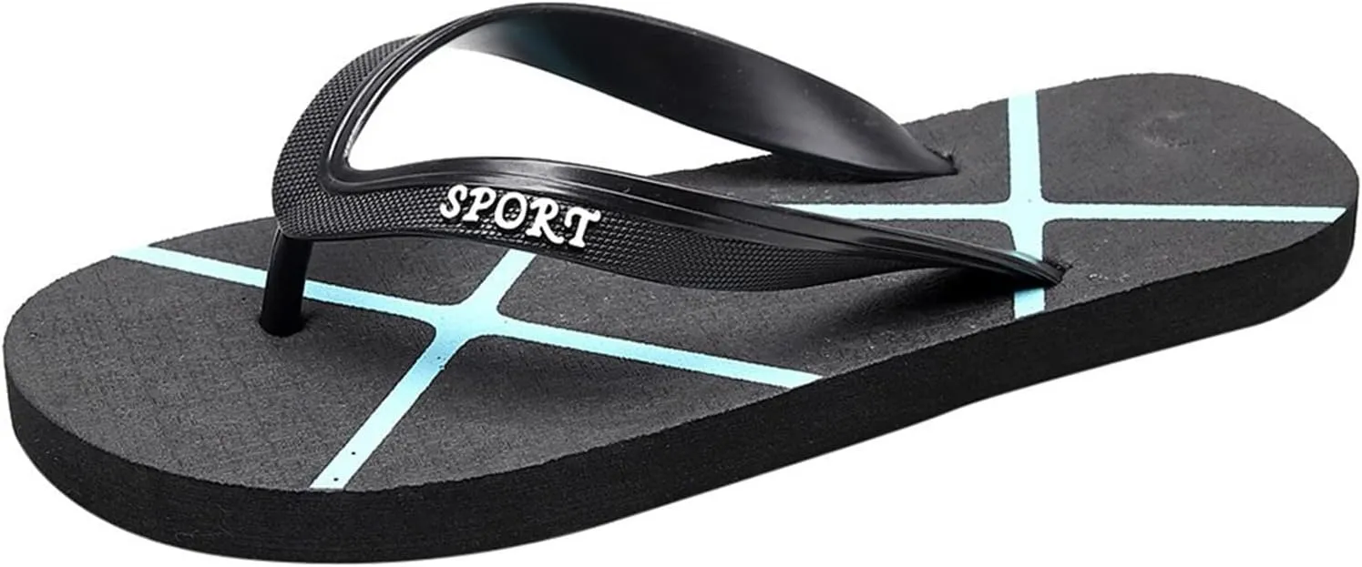 Thong Sandals Slippers for Beach Walking Mens Flip Flops Open Toe for Men for Summer Soft Footbed