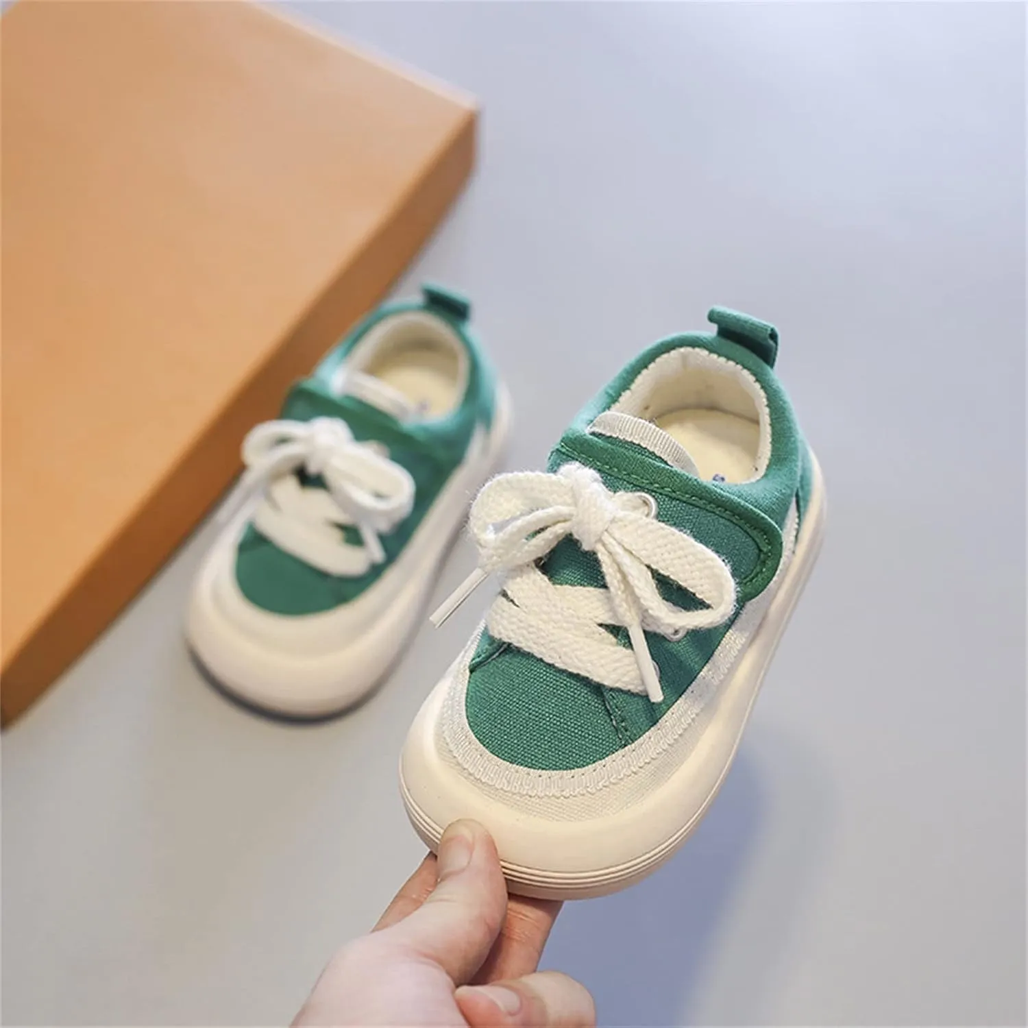 Toddler Baby Boys Lace Sneakers Flat Non Slip Lightweight Sport Shoes Outdoor Running First Walking Shoes for Kids
