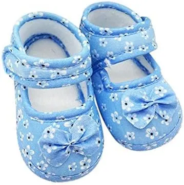 Toddler Canvas Slip on Shoes Baby Kids Bowknot Printing Shoes Cloth Baby Shoes Shoes Girls