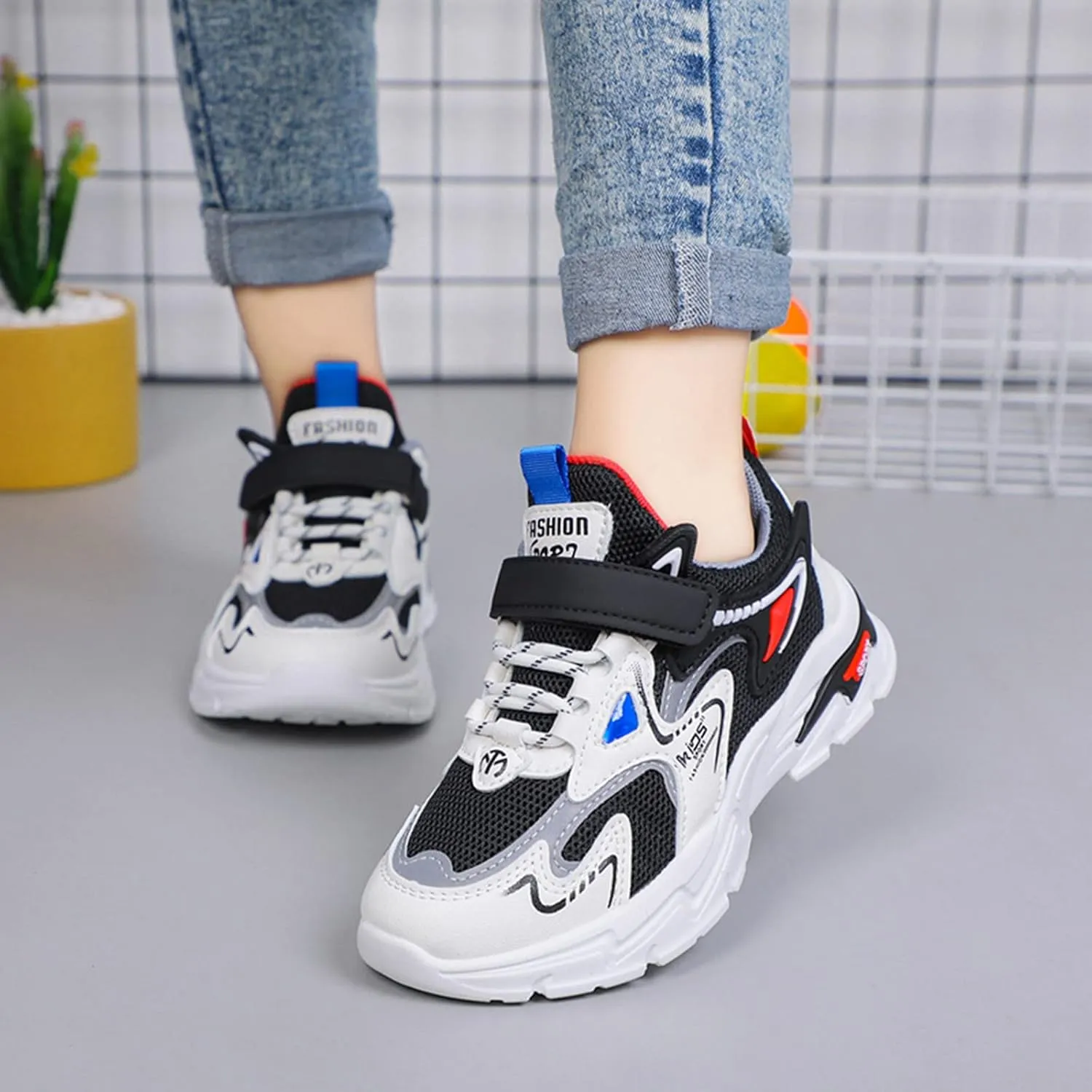 Toddler Kids Sports Sneaker for Boys and Girls Non Slip Lightweight Mesh Waterproof Shoes Walking Sports Casual Shoes