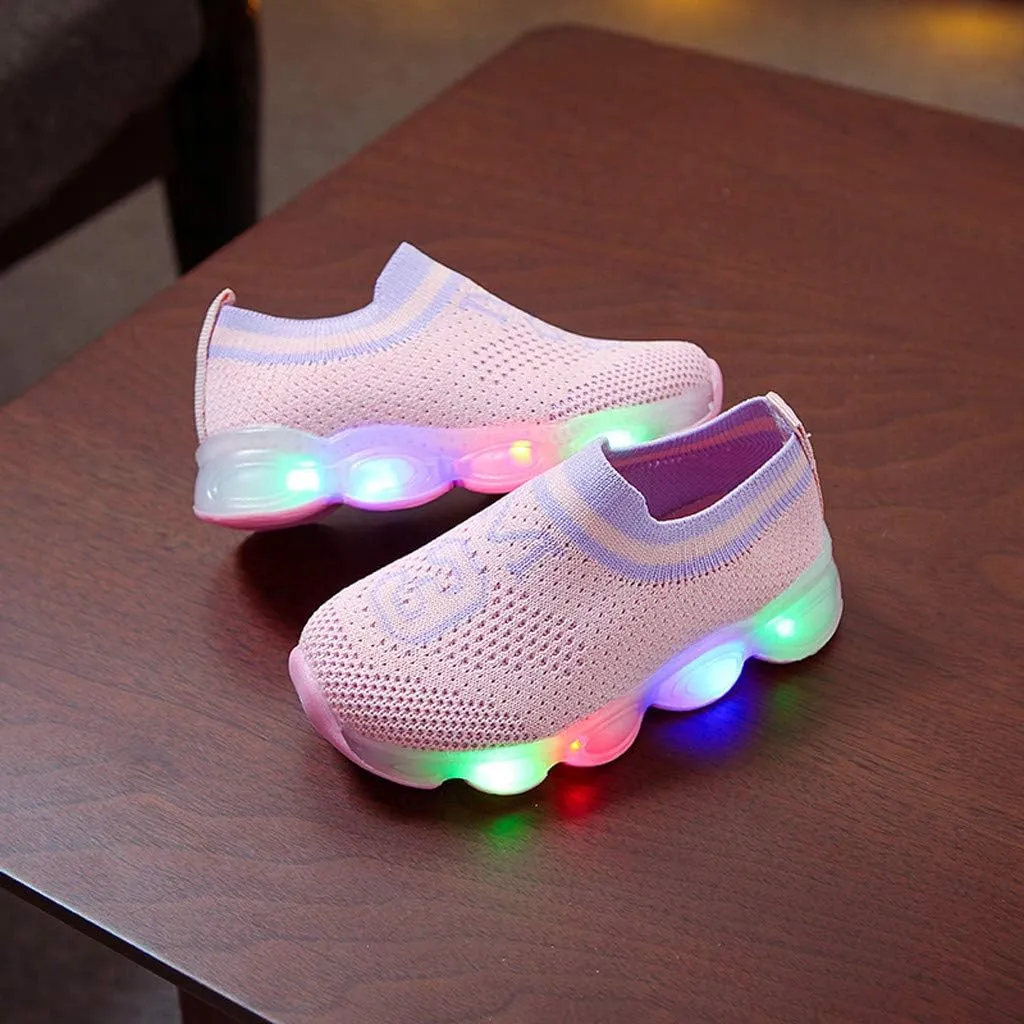 Toddler Shoes Girl 8 Shoes Mesh Toddler's Breathable Outdoors Casual Children's Leisure Sneaker Baby Shoes High Top Boy Sneakers
