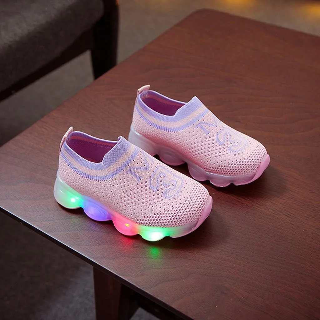 Toddler Shoes Girl 8 Shoes Mesh Toddler's Breathable Outdoors Casual Children's Leisure Sneaker Baby Shoes High Top Boy Sneakers