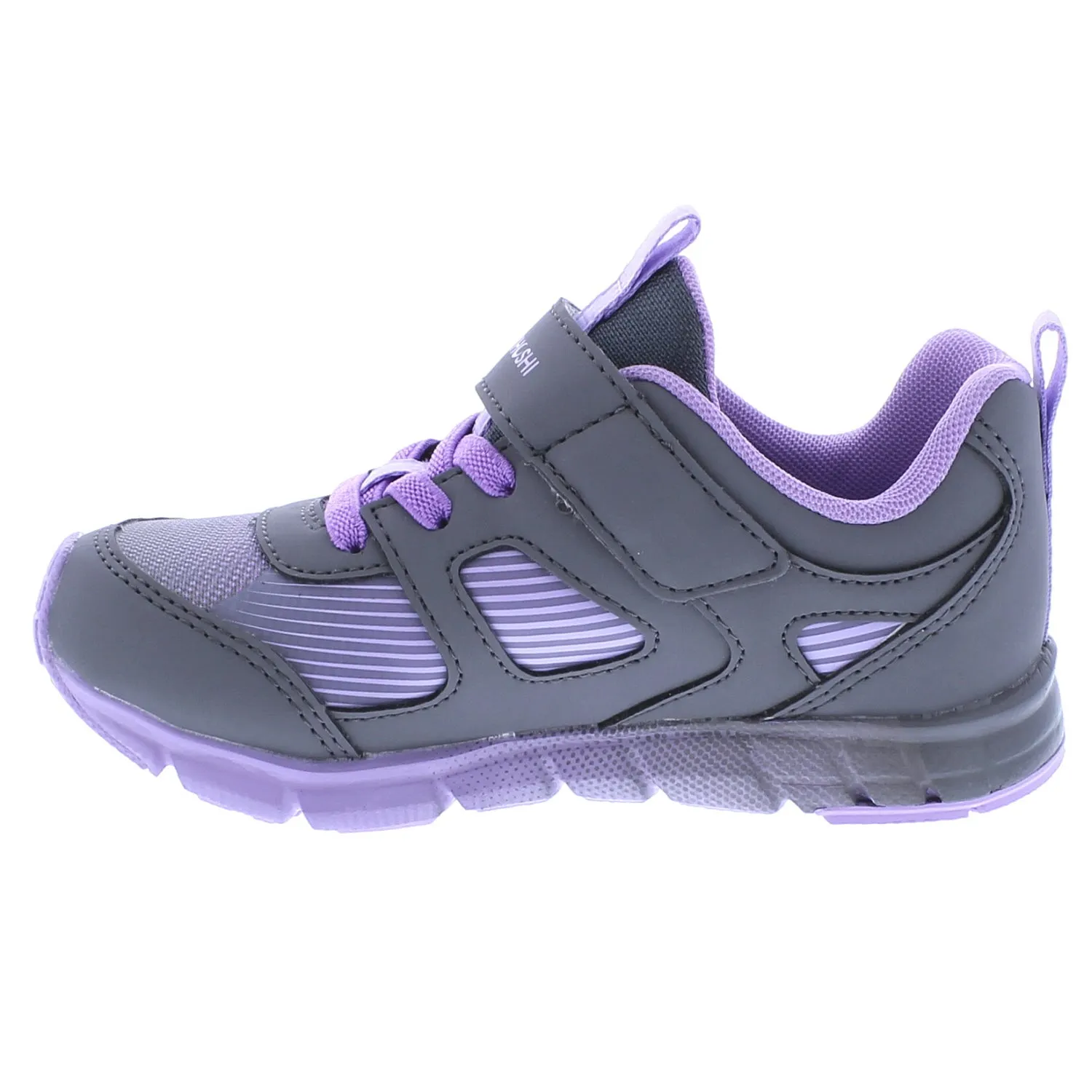 Tsukihoshi Streak | Ash/Purple Kids Sneakers