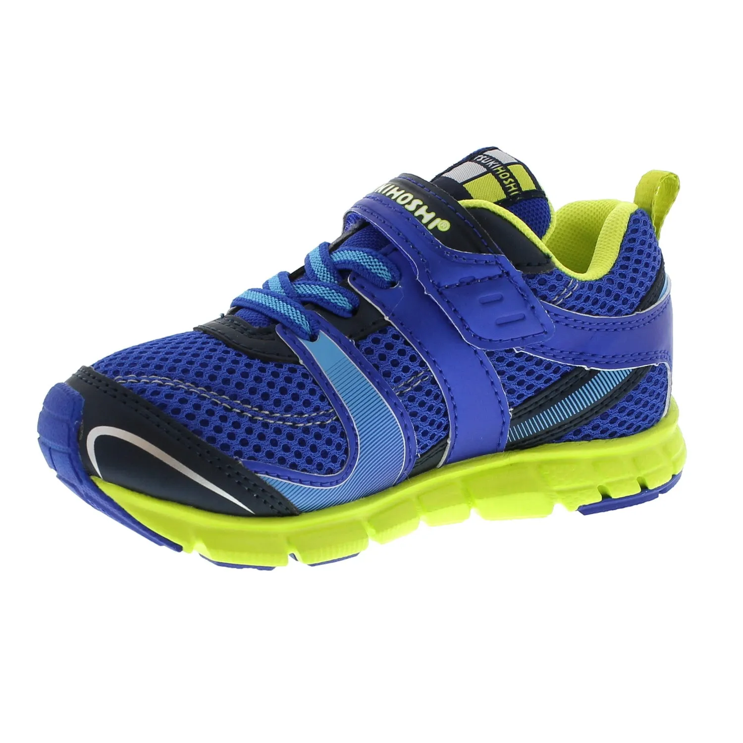 Tsukihoshi Velocity | Blue/Lime Youth Sneakers