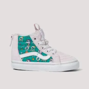 Vans Sk8 Hi Zip Sea Party - Toddler