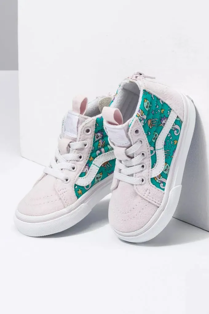 Vans Sk8 Hi Zip Sea Party - Toddler