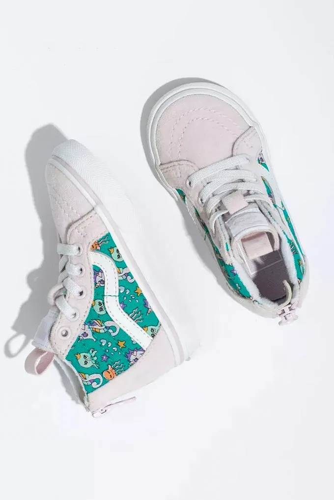 Vans Sk8 Hi Zip Sea Party - Toddler