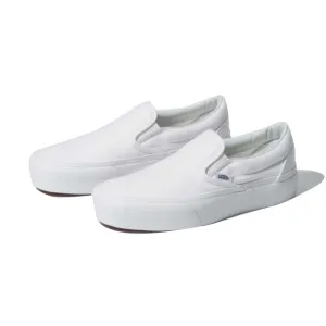 Vans Women's Classic Slip on Platform -True White