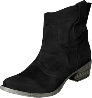 Vintage Mid Calf Boots Vintage Ankle Boots for Women Autumn Winter Low Heel Suede Plus Size Women'S Boots Retro Short Boots
