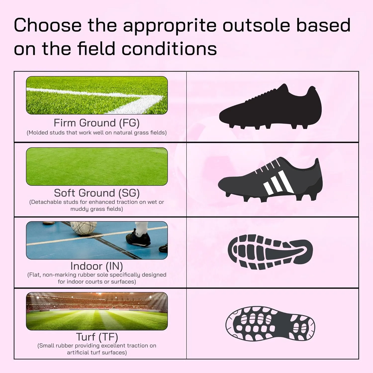 Vizari Soccer Cleats Boys Girls | Youth Firm Ground Football Shoes | Athletic Outdoor Training & Match