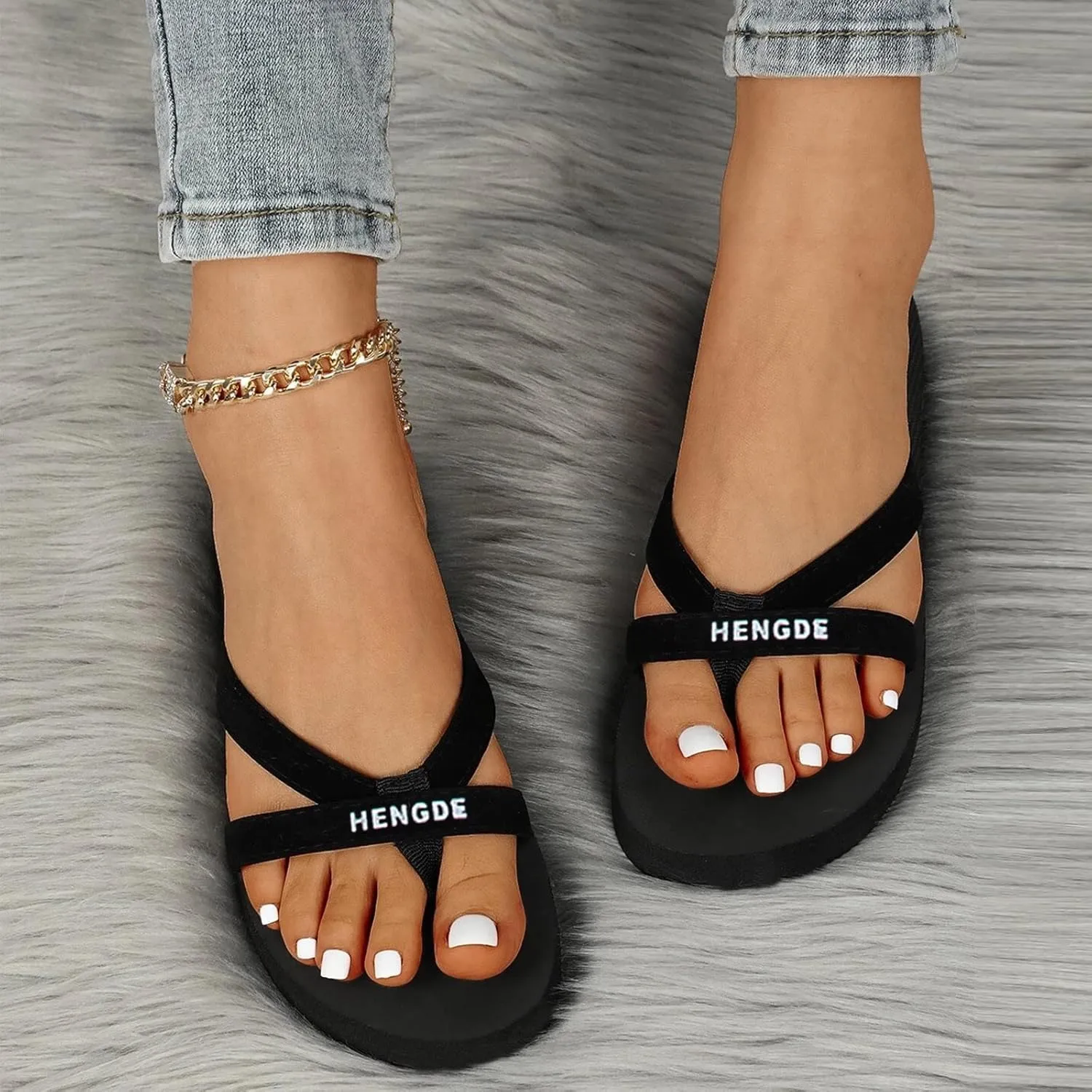 Walking Flip Flops Women Summer Non Slip Shoes Wedges Slippes Woman Outdoor Beach Slippers Sandals Casual Slippers