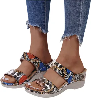 Walking Sandals Women, Womens Sandals Orthopedic Open Toe Sandals Retro Anti Slip Comfy Breathable Shoes