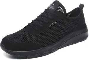 Walking Shoes Mens Comfortable Mesh Sneakers Non Slip Running Shoes Lightweight Breathable Workout Shoes