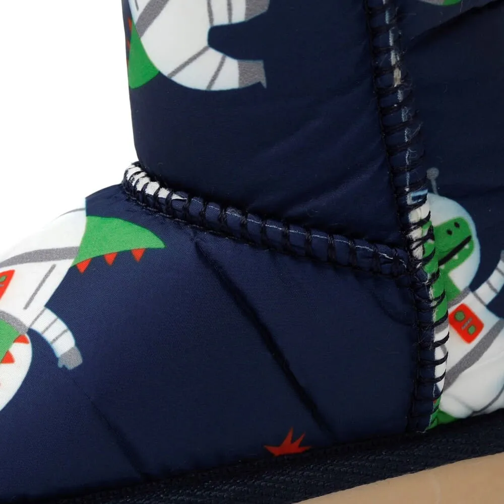 'Warm Space Dinosaur' Fleece Ugg Boots