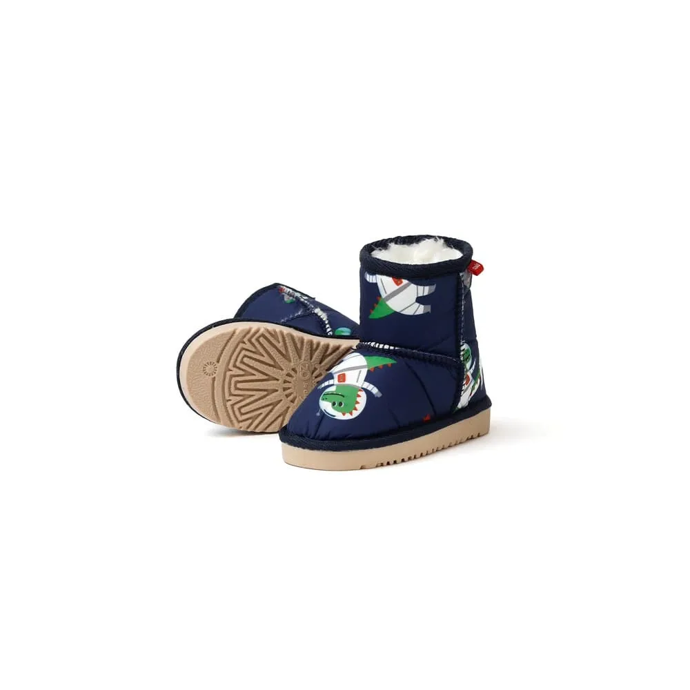 'Warm Space Dinosaur' Fleece Ugg Boots