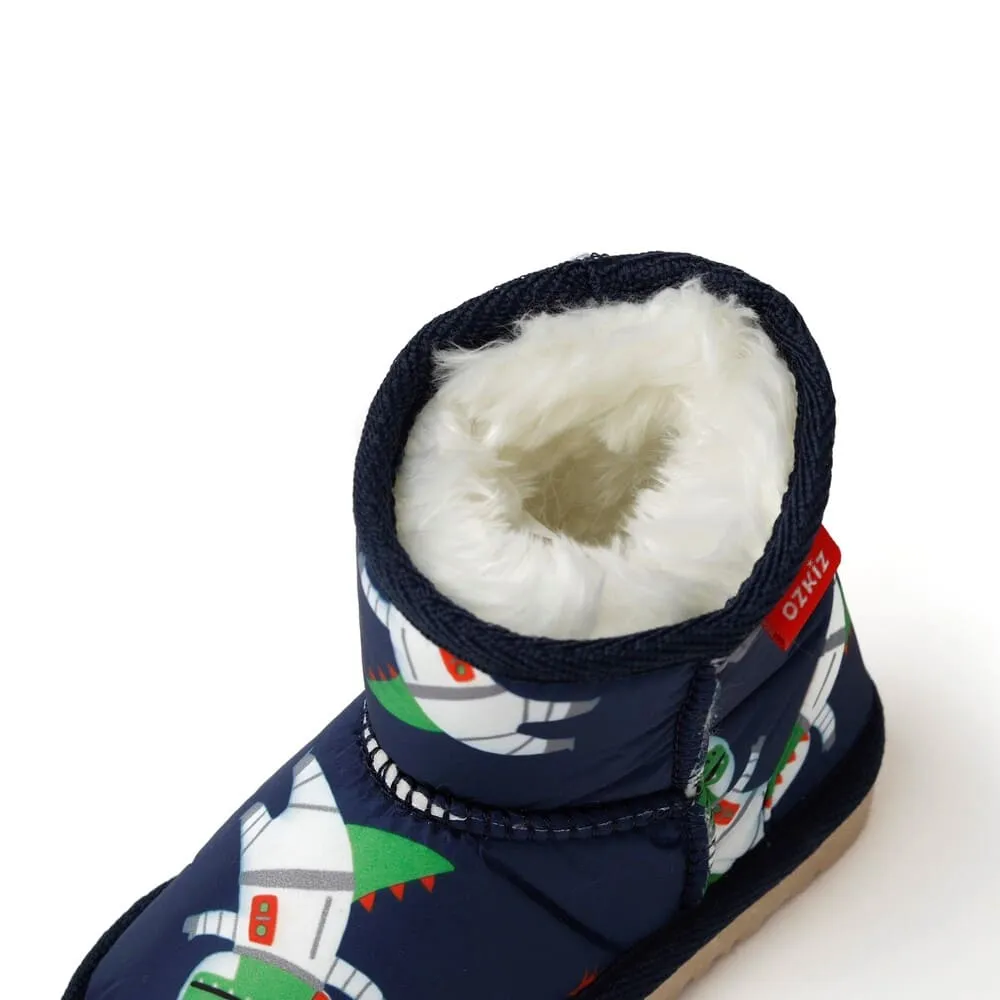 'Warm Space Dinosaur' Fleece Ugg Boots