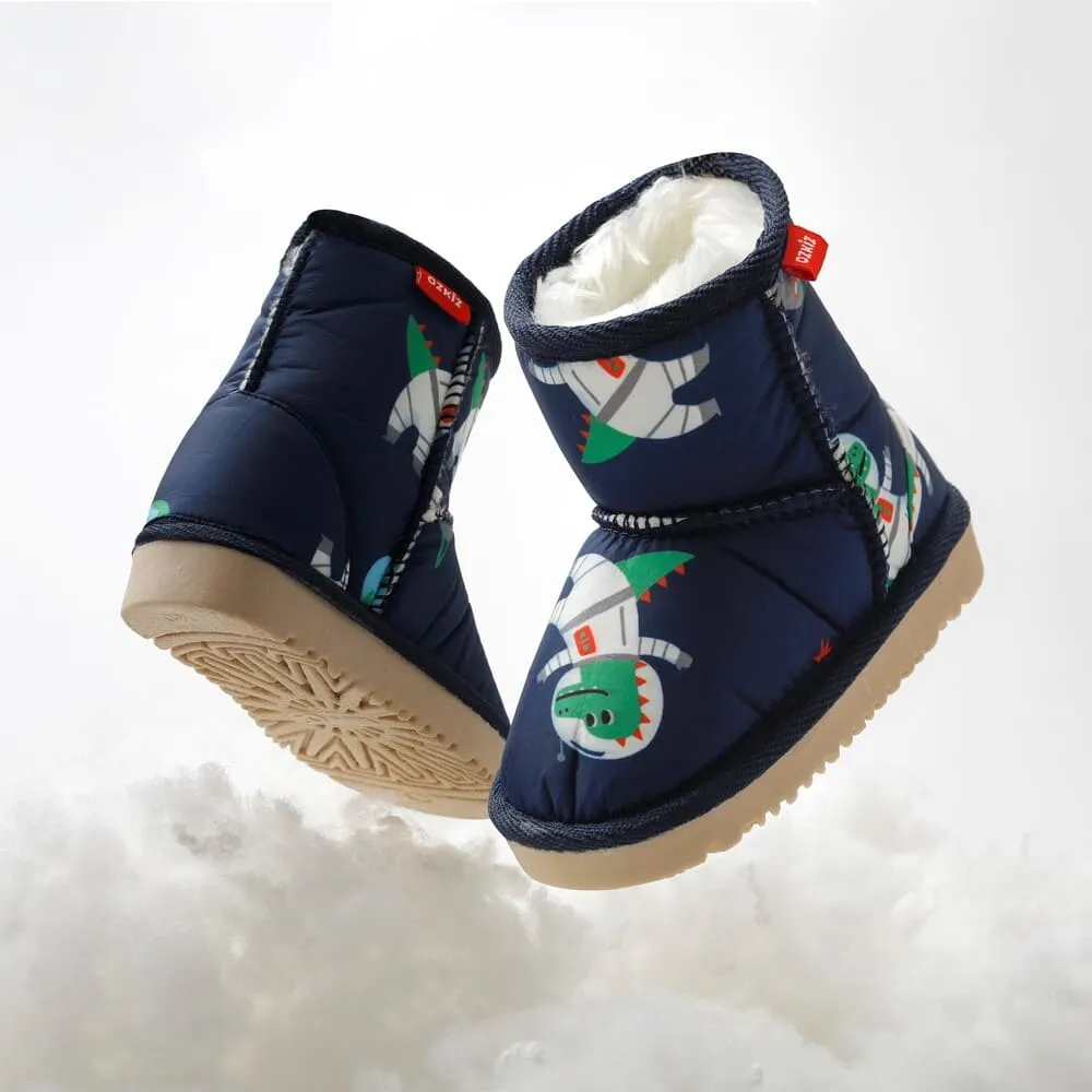 'Warm Space Dinosaur' Fleece Ugg Boots