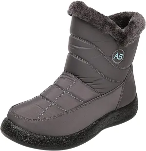 Waterproof Snow Boots for Women Cute Womens Black Snow Boots Slip on Womens Winter Boots 8.5 Wide Winter Snow Boots Womens Winter Hiking Boots Waterproof