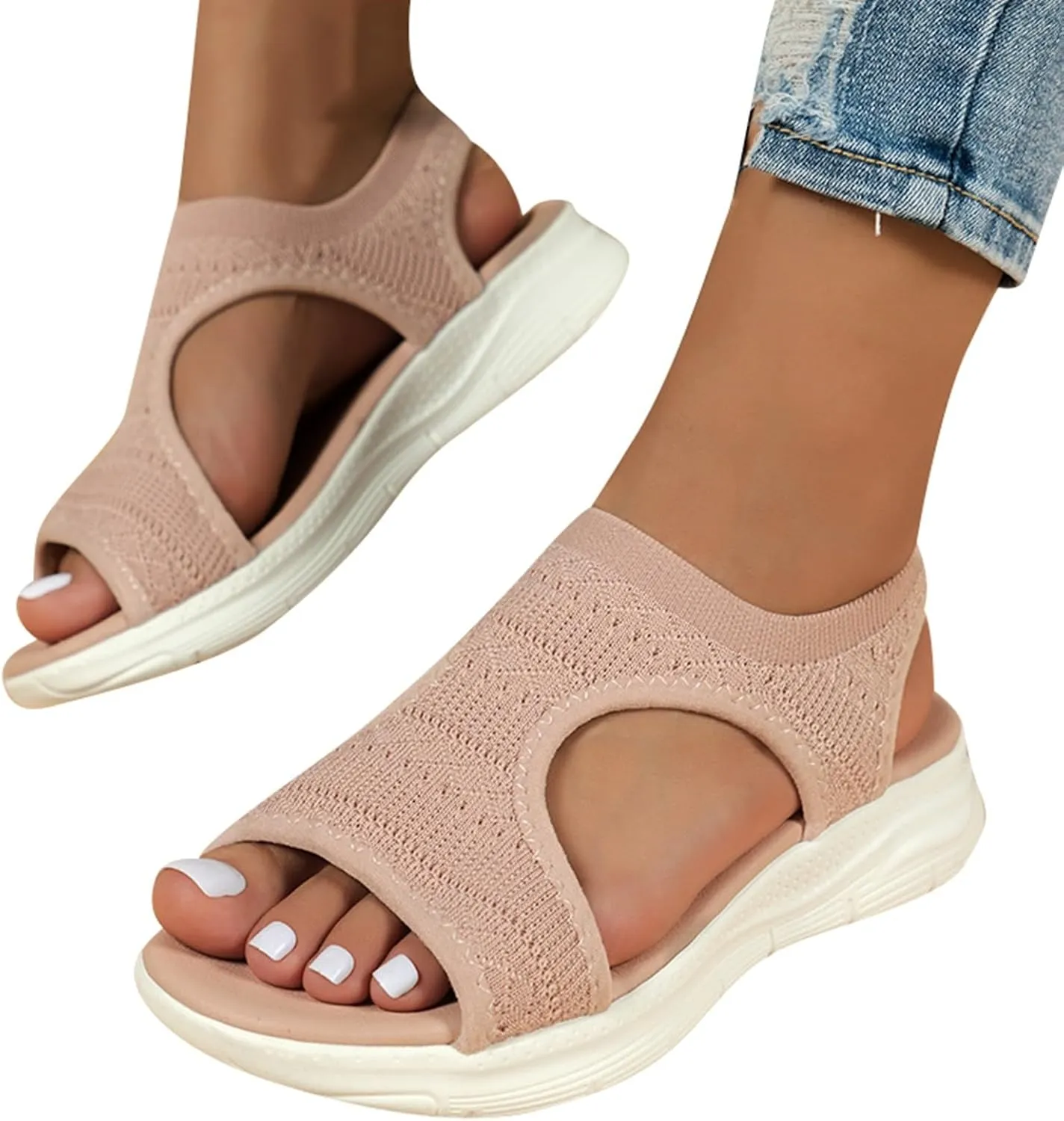 Wedge Sandals for Women Dressy 2025 Summer Casual Comfortable Walking Sandals Vacation Travel Beach Shoes
