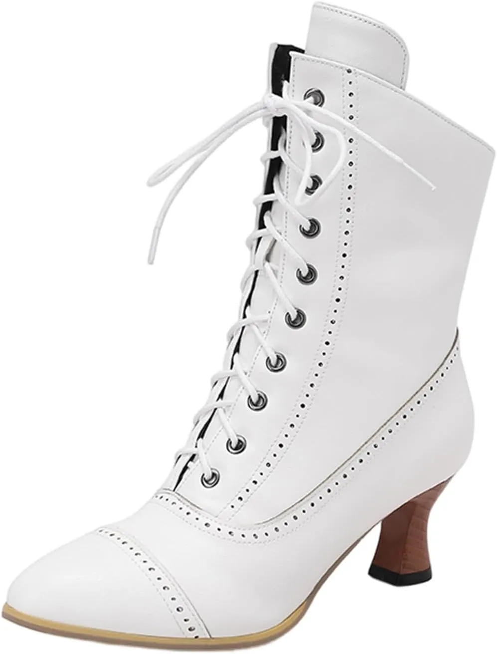Western Boots Women Womens Ankle Boots Low Heel Fashion Women's British Kitten Heels Side Zipper Motorcycle Boots