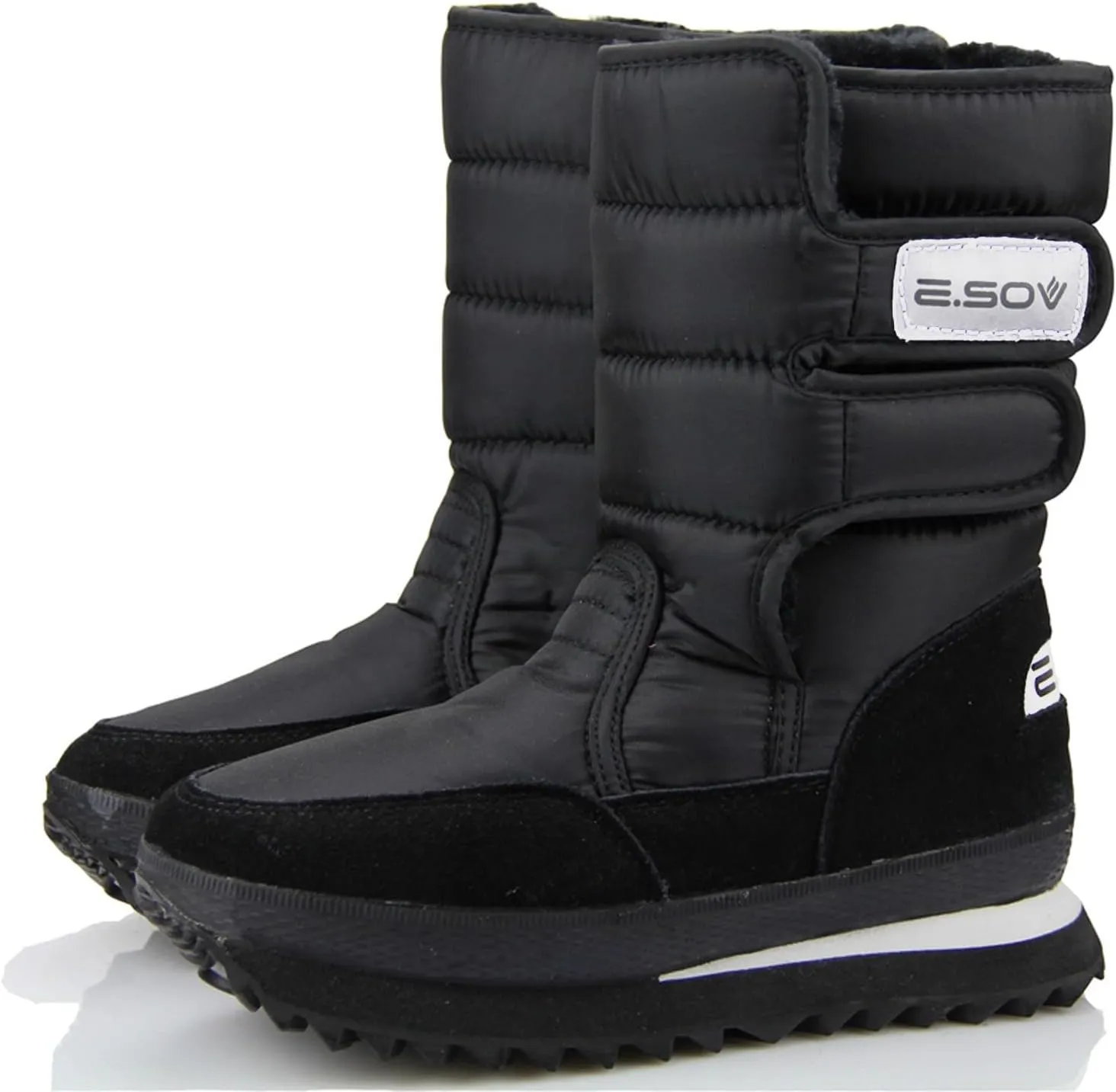 Winter Boots for Women Knee High Cowgirl Women's Winter Boots Waterproof Wide Width Winter Boots for Women Slip ons Zapatos De Nieve Snow Boots Wide Calf Women