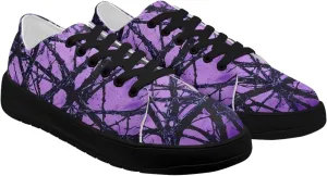Women Classic Fashion Sneakers Lace Up Low Top Canvas Casual Sneakers Lightweight Breathable Comfort Wide Toe Shoes