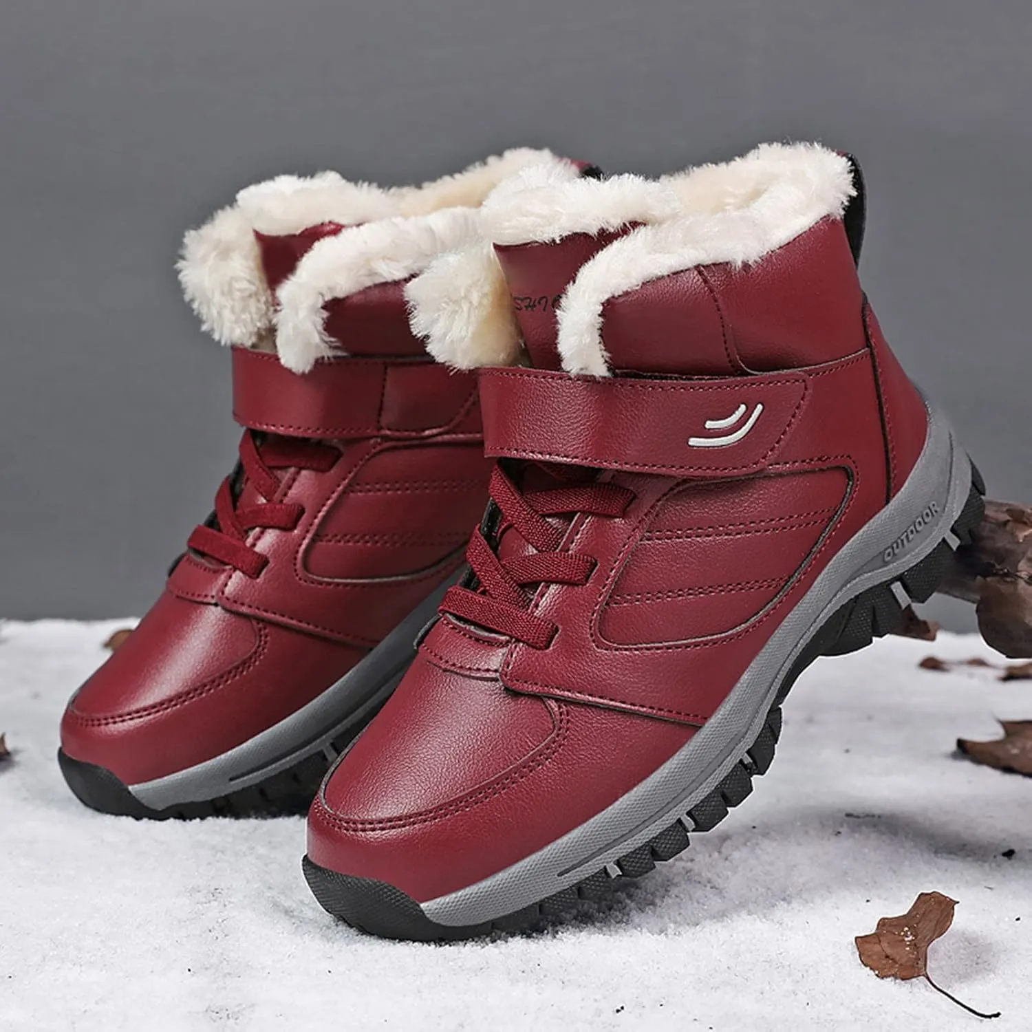 Women Snow Boots Winter Shoes Women Waterproof Snow Boots Size 7 Women's Winter Fur Lined Ankle Boots Waterproof Winter Boots for Women Waterproof Heels Botas De Invierno Modernas Para Mujer