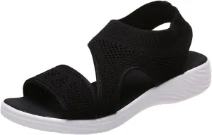 Women Sport Sandals Open Toe Walking Sandals Soft Mesh Sneakers Dressy Summer Wide Width Sandals Causal Comfortable Sandals