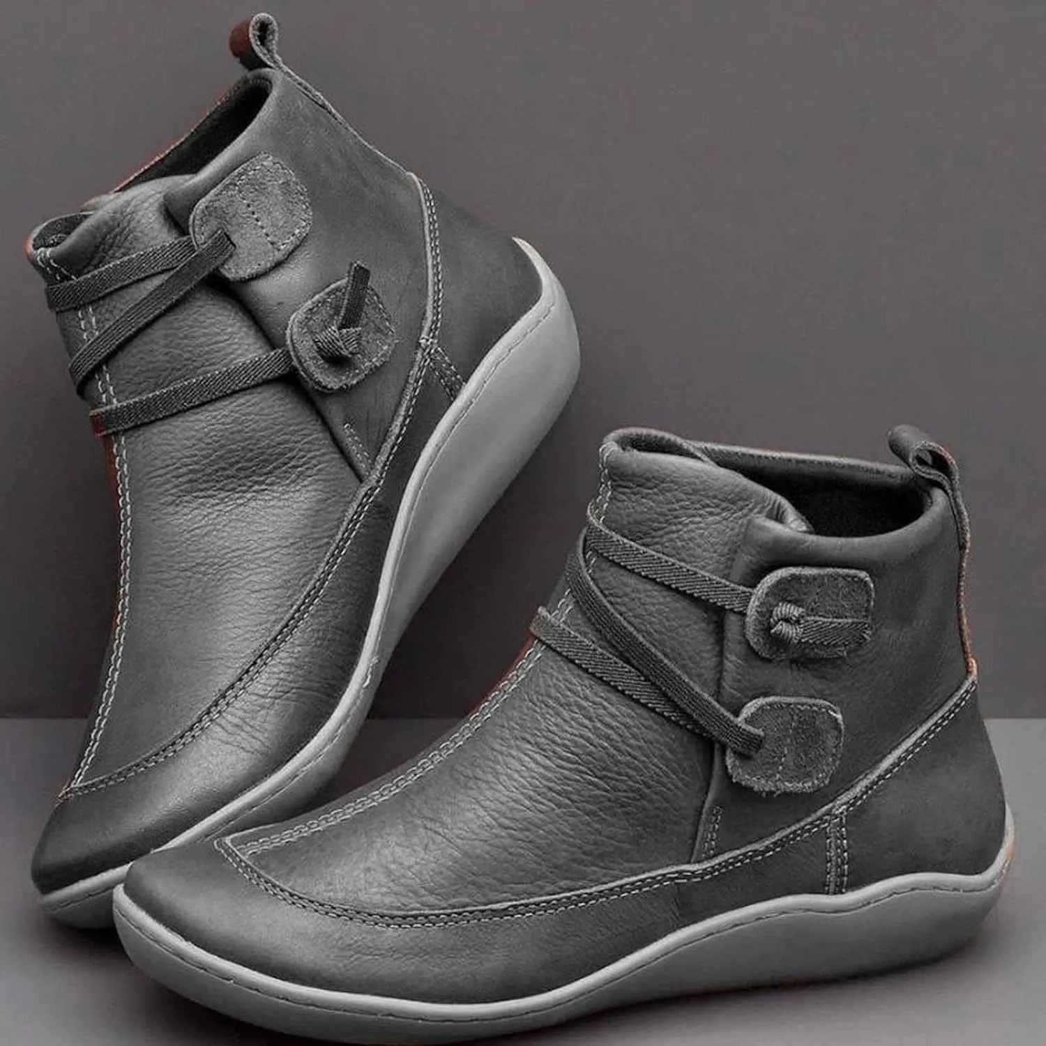 Women's Ankle Boots & Booties Ankle Booties for Women Flat Ankle Boots for Women Boot Shoes for Women Fashion Round Toe Side Zipper Pointd Toe Suede
