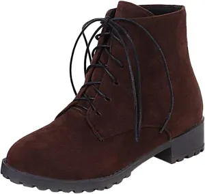 Women's Ankle Boots & Booties Comfortable Wide Width Booties Short Western Boots for Women Walking Shoes Women Fashion Round Toe Cut Out Chunky Stacked Heel Slip on